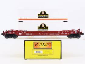 30-7690 Mth O Gauge 3-rail Rail King Crle Sp Southern Pacific Husky Stack #2416