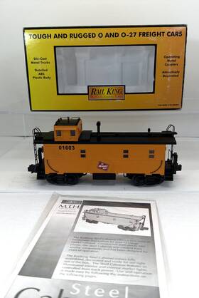 30-7788 Mth Railking Milwaukee Road Offset Steel Caboose #01603 New O / O-27 Mrr