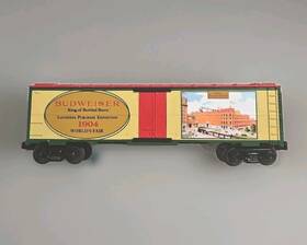 30-78015 Mth 1904 Worlds Fair Beer Reefer Car 30-7885 Rail King Budweiser Anheuser-busch