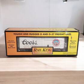 30-78044 Mth Rail King Coors 19th Century Reefer Car #30-78044 O Scale Or O-27 In Box