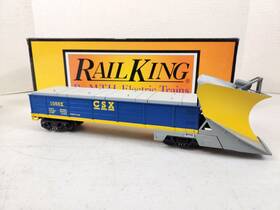 O-27-gauge Mth 30-79140 Rail King 30-79006 Csx Heavy Duty Snowplow Trains