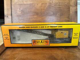 30-7944 Mth Rail King American Crane Car Erie Yellow New In Box