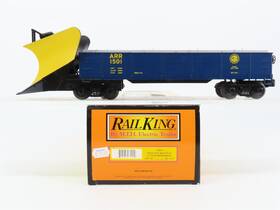 Mth 30-7954 O27 Gauge 3-rail Railking Arr Alaska Snow Plow #1501 With Headlight