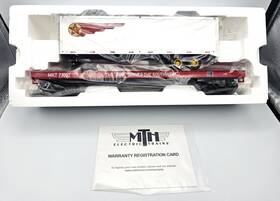 20-95216 Mth 95216 Mkt Missouri Kansas Texas Flat Car With 40 Trailer O Scale Tca 2016