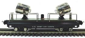 11-70080 Mth / Lionel Corporation Used Tinplate No. 2820 Us Army Air Corps Floodlight Car No Box
