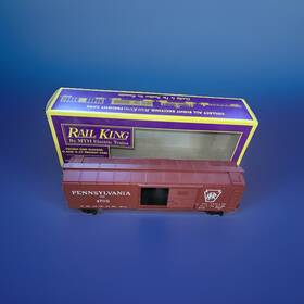 Mt-7400 Mth My-7400 Vintage Rail King Pennsylvania Box Car - O Gauge New In Mt-7400 Mth My-7400 Vintage Rail King Pennsylvania Box Car - O Gauge New In
