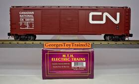 20-93555 Mth Premier 3-rl O #589195 Cn Canadian National 50ft Double Door Box Car