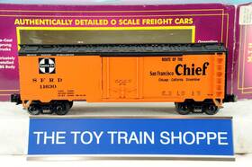 20-94018 Mth Premier 94018 Sf Santa Fe Reefer Car. O Gauge. Ln In Box