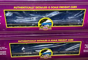 20-95258 Mth Premier General American 60ft Flatcar With Trash Containers 2-pack