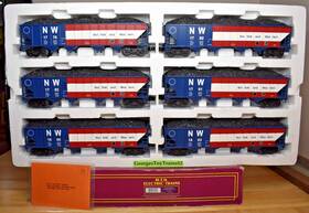 20-97072 Mth Premier Nw Norfolk And Western Bicentennial 4-bay Hopper 6-car Set