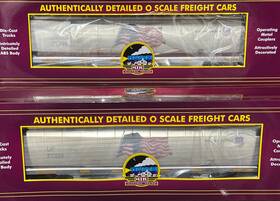 20-97996 Mth Premier Union Pacific 100-ton Covered Hopper Car O-scale 2-pack