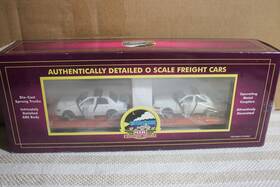 20-98546 Mth Premier #20-98546 Rio Grande Flat Car With 2 Police Cars. New
