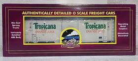 Mth Premier 658081362861 O Gauge Tropicana Reefer Car 1/48 Scale Model Train Rr New Stock White