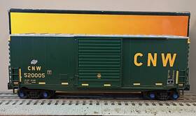 30-74989 Mth Rail King #30-74989 Chicago North Western 40ft High Cube Box Car New