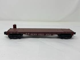 30-7016d Mth Railking Pennsylvania Flat Car 474396 O Gauge Prr Freight