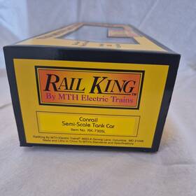 Rk-7305l Mth Rail King Conrail Semi-scale Tank Car O-gauge