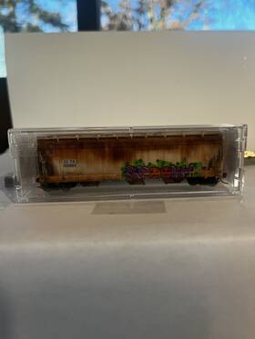 09445780 Mtl N Scale 3 Bay Covered Hopper Citx Rd# 150883 Factory Weathered New