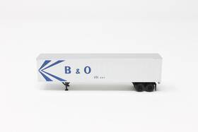 45200100 Mtl N Scale 48ft Intermodal Trailer Baltimore And Ohio B&o Silver