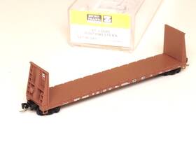 Mtl 695140021857 527 00 041 Z-scale St. Louis Southwestern P 60ft Bulkhead Flat Car