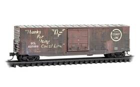 Mtl 695140077984 Scl Ex-acl 50ft Standard Box Car Weathered Micro-trians #180 44 320 N Scale