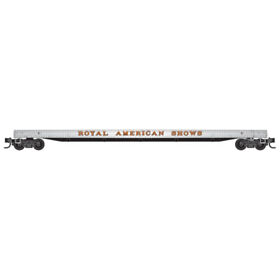 13900012 N Micro Trains 139 00 012 Ras Royal American Shows 70foot Warren Circus Flat Car