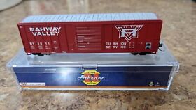 24282 N Scale Athearn 50 Foot Fmc 5347 Boxcar Rahway Valley Railroad Rv #1011