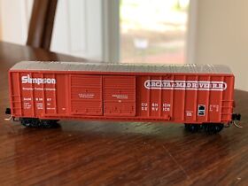 30110 N Scale Kadee 50 Rib Side Boxcar Arcata And Mad River 1087
