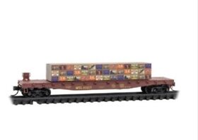 04550490 N Scale Micro-trains Mtl Medford Talent And Lakecreek 50foot Flat Car #63217