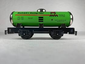 73712 New Marx O Gauge Rudoplhs Racing Fuel Tank Car Nib 1997