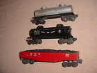 3-lot None Lionel Tank Cars