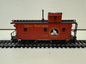 X101 North Bank Line Great Northern 25 Truss Rod Caboose Fp #x101 Ho Brass Model