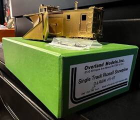 1345-rr Overland Models Brass Ho Scale D&rgw Single Track Russell Snowplow #x-67 Omi