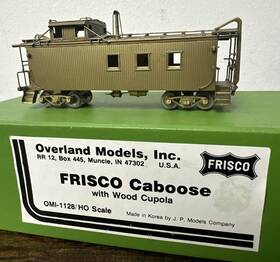 Overland Models Inc. Omi-1128 Inc. Ho Brass #omi-1128 Frisco Caboose With Wood Cupola - Nib