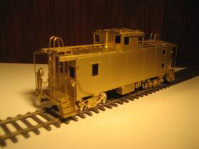 Omi-1145 Overland Models Ho Brass Norfolk And Western Ex-p&wv Caboose #500854 Unpainted