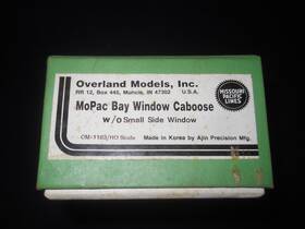 Omi-1183 Overland Models Ho Brass Missouri Pacific Bay Window Caboose With Small Side