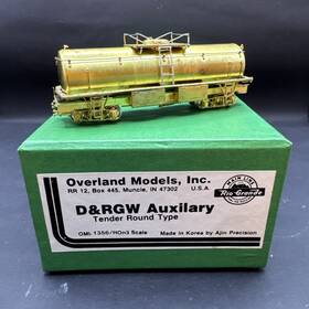 Omi-1356 Overland Models Hon3 Brass #omi-1356 D&rgw Auxiliary Tender Round Type C1