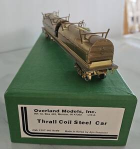 Omi-1357 Overland Models Ho Scale Brass Thrall Coil Steel Car - Omi 1357 Unpntd