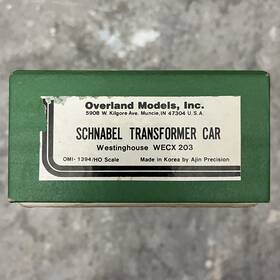 Omi-1394 Overland Models Ho Schnabel Transformer Car Westinghouse Wecx 203 Omi 1394 Very Rare