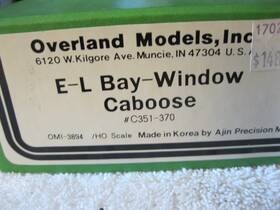 Omi-3894 Overland Models Ho Scale Brass E-l Bay Window Caboose Lot 47
