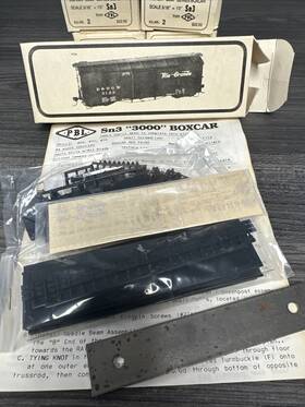 Pbl-r2 Pbl Sn3 Kit #pbl-r2 D&rgw 3000 Series Box Car With Trucks And Decals Nib 1 64