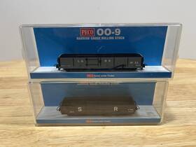 Gr-321 Peco One Pair Oo-9 8 Ton Bogie Open Wagons Sr And L&b Narrow Gauge