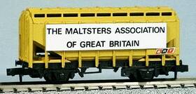 Nr-p70 Peco N Scale. Maltsters Brewers Association Covered Hopper Car - England