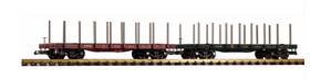 38770 Piko #38770 - Prr Flatcar With Stakes 2-pack G-scale