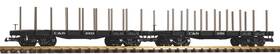 38785 Piko G Colorado And Southern Flatcar With Stakes Set Of 2