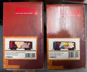 38942 Piko 38922 American Traditions G-scale Refer Cars #38922 And #38942 2 Pack