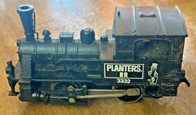 3332-5 Planters Railroad Ho Scale Vintage Peanut Battery Train Engine