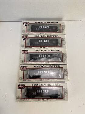 920-370011 Proto 1000 920-37011 Lot Of 5 #920-370011 Ho Scale Slsf Inch Frisco 100-ton Hopper Iob