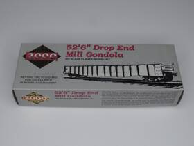 51ft6 Proto 2000 077071084536 Ho Scale 1 87 #21562 Inch Drop End Mill Gondola C&s Brown Life Like