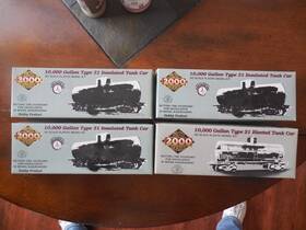 Proto 2000 077071212700 Series Ho Scale 10 000 Gallon Type 21 Riveted Tank Car Lot Of 4