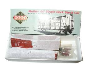 112193 Proto 2000 Ho B&o Mather 40ft Single Deck Stock Car Kit